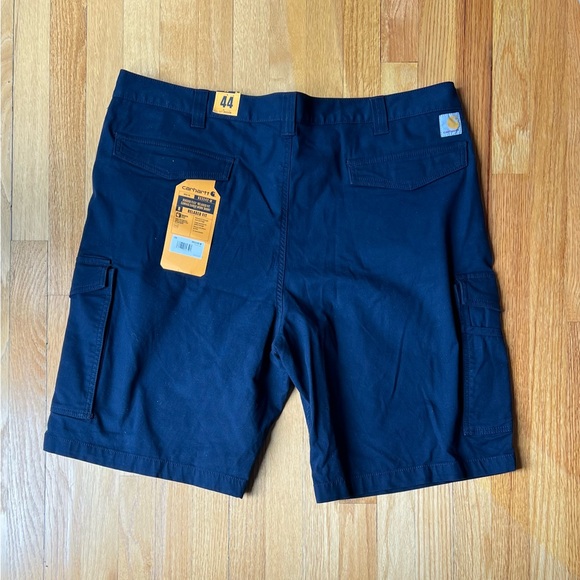 Carhartt Men’s Navy Rugged Flex Relaxed Fit Cargo Shorts SZ 44 - Picture 2 of 7